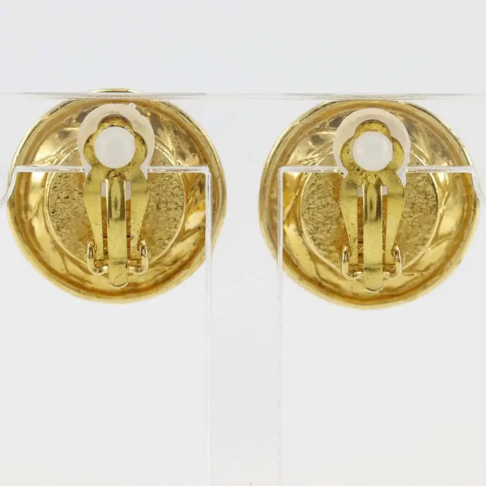 Chanel Cc Logo Clip-On Earrings Metal #261337C53B